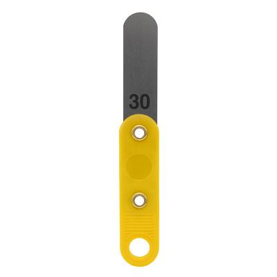 Feeler gauge 0,30 mm with plastic handle (yellow)